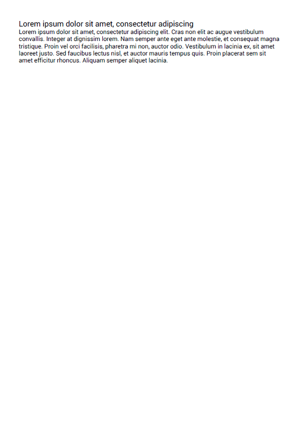 PDF with just text